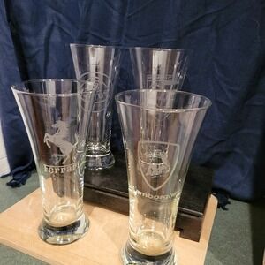 Ferrari Lamborghini Porsche Lotus Beer Glass Set Luxury Sports Car Barware